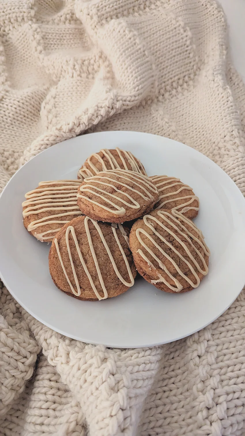 Plate of maple butter cookies